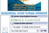 Kurum Portal Toplu Evrak Gönderme